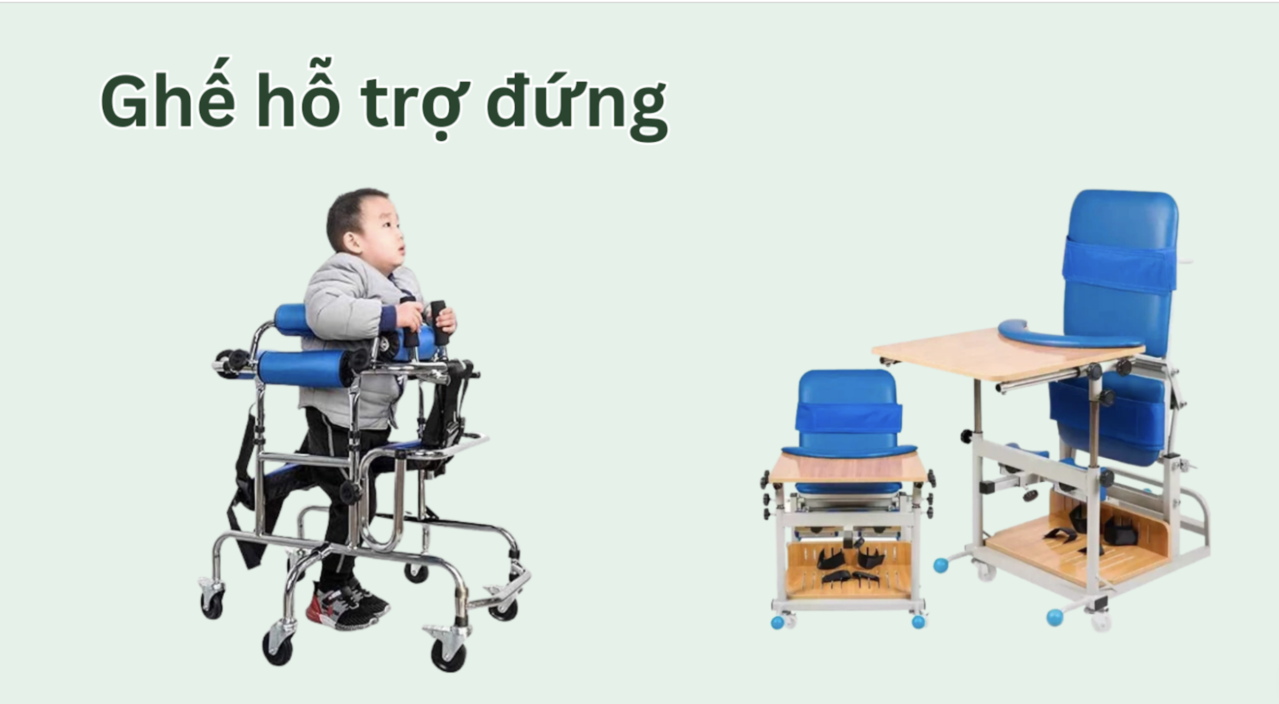 Ghế cho trẻ bại não tập đứng 