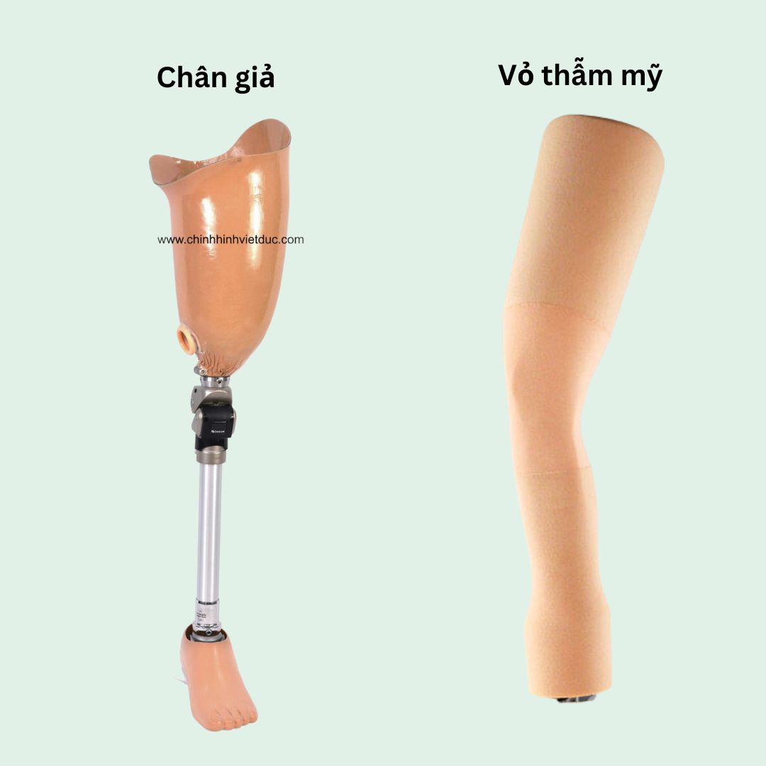 bọc thẩm mỹ chân trên gối