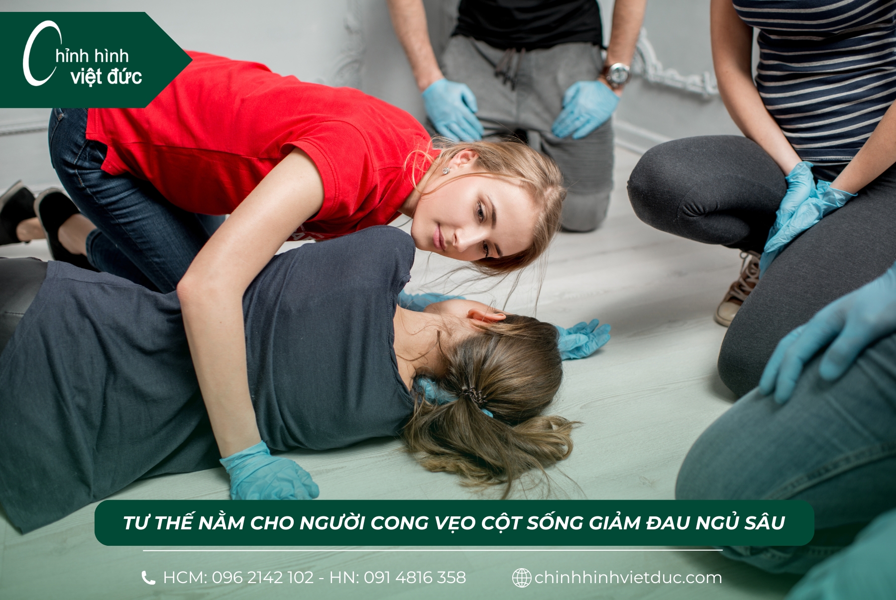 Tư thế nằm cho người cong vẹo cột sống