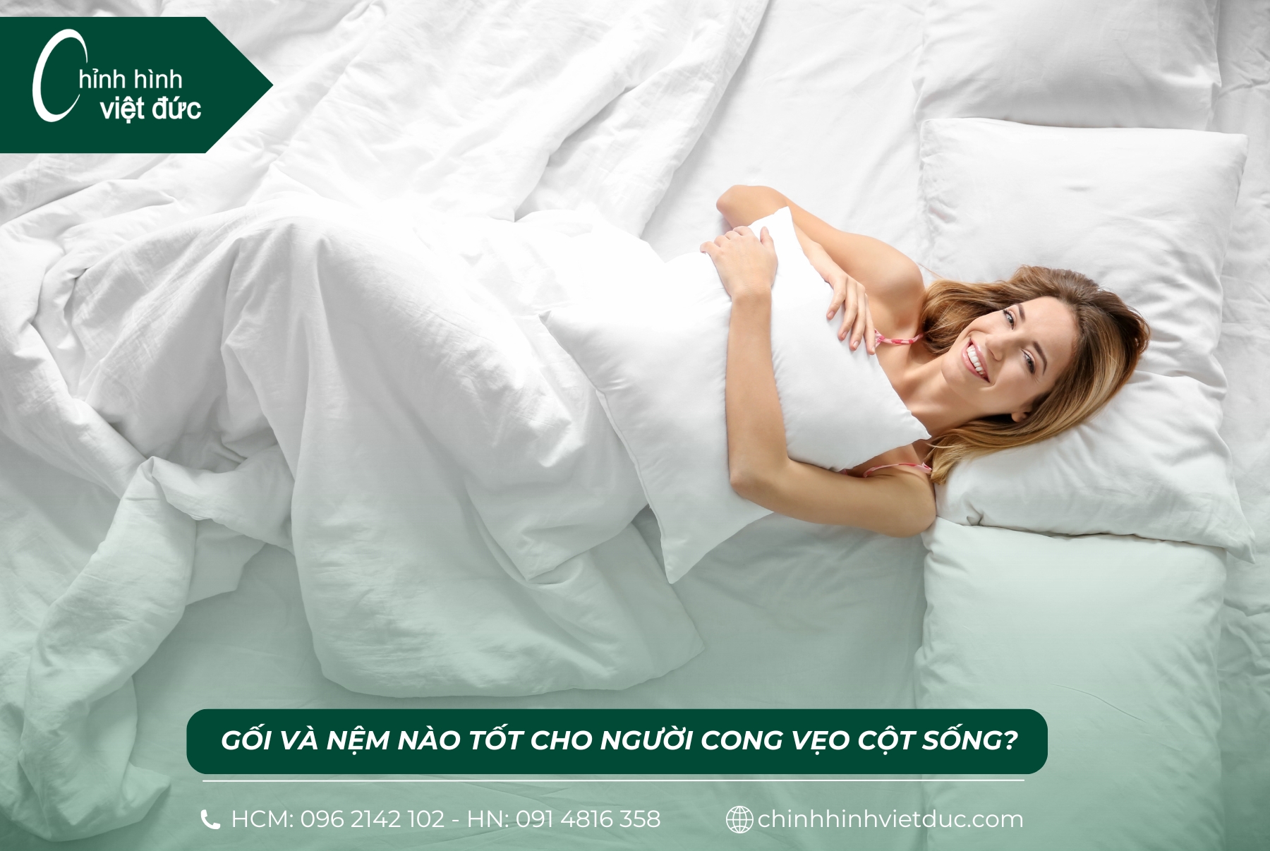 Tư thế nằm cho người cong vẹo cột sống 