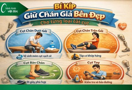 Bí kíp giữ chân giả bền đẹp cho từng loại cắt cụt