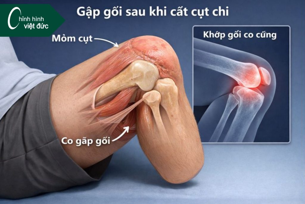 Tại sao tình trạng gập gối lại ảnh hưởng đến lắp chân giả