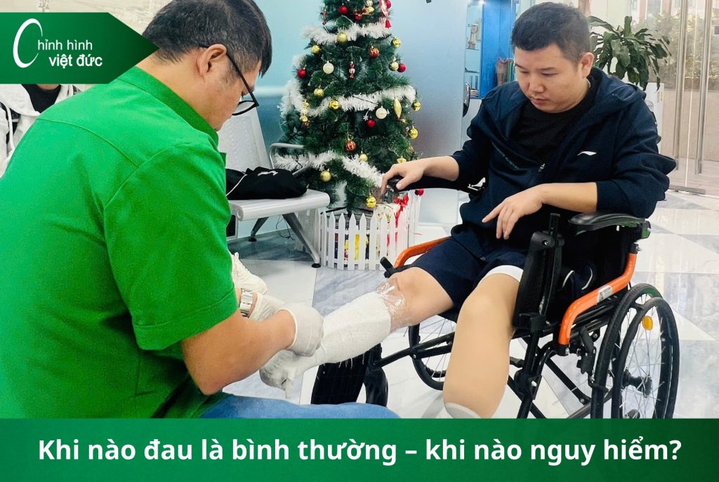 lam chân giả có đau không