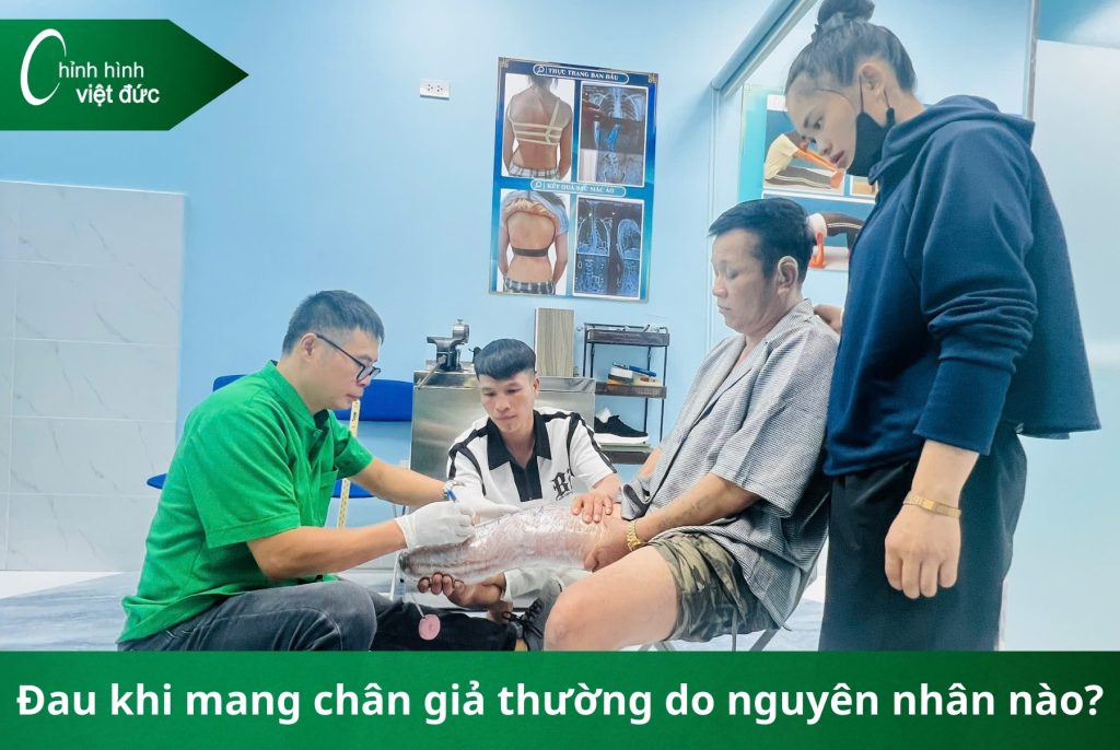 làm chân giả có đau không