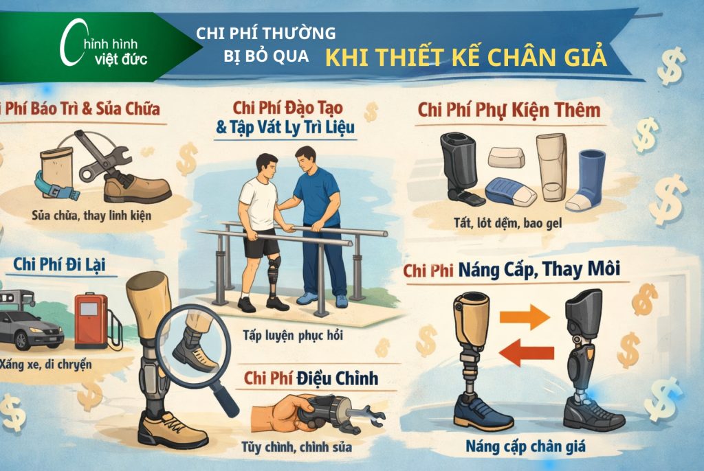 Làm chân giả giá bao nhiêu
