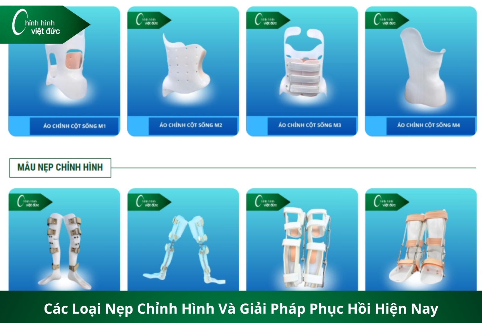 Các Loại Nẹp Chỉnh Hình Và Giải Pháp 