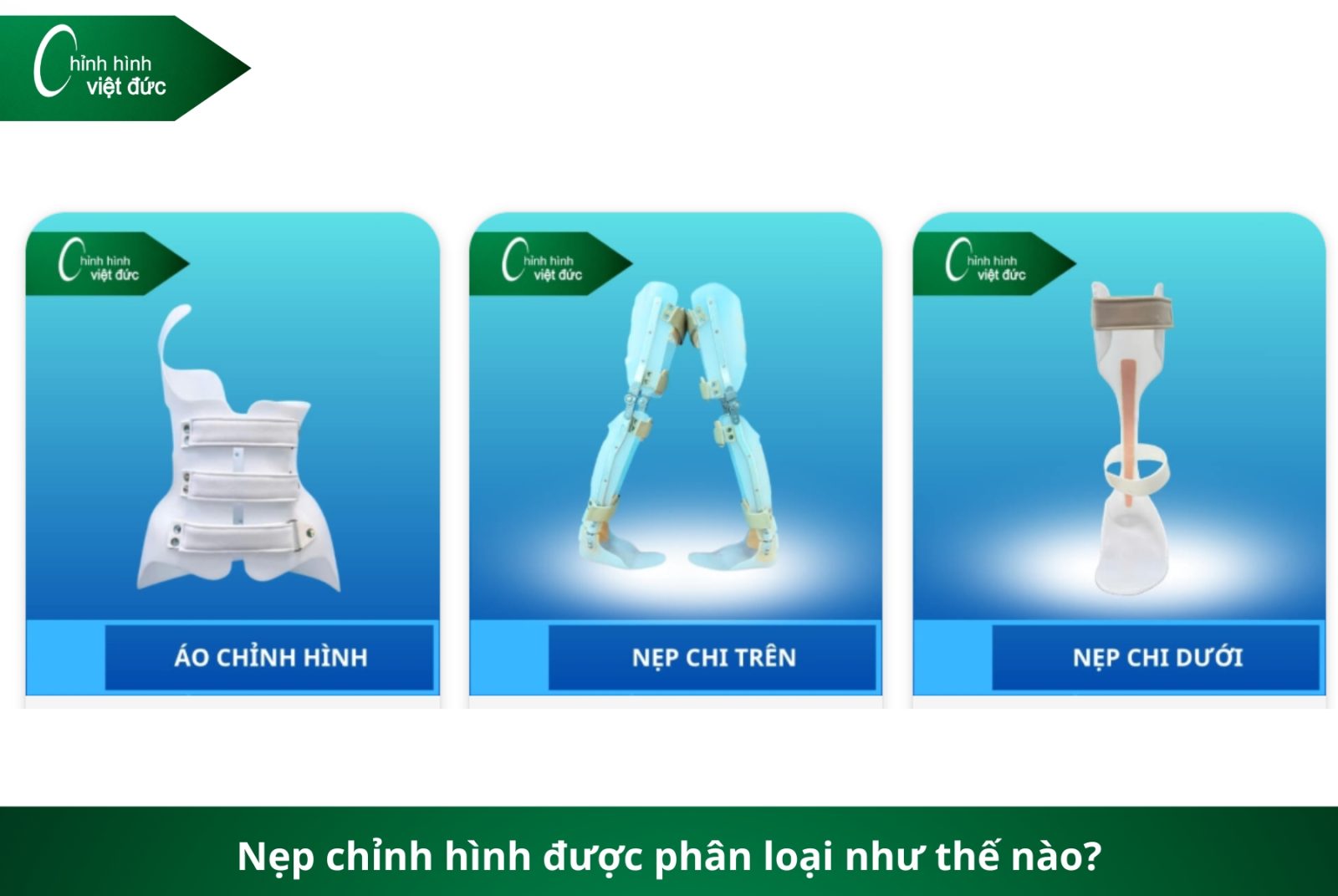 Các Loại Nẹp Chỉnh Hình Và Giải Pháp 