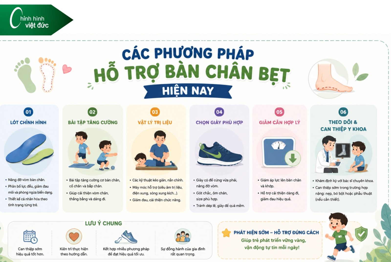 Bàn chân bẹt có tự hết khi lớn không