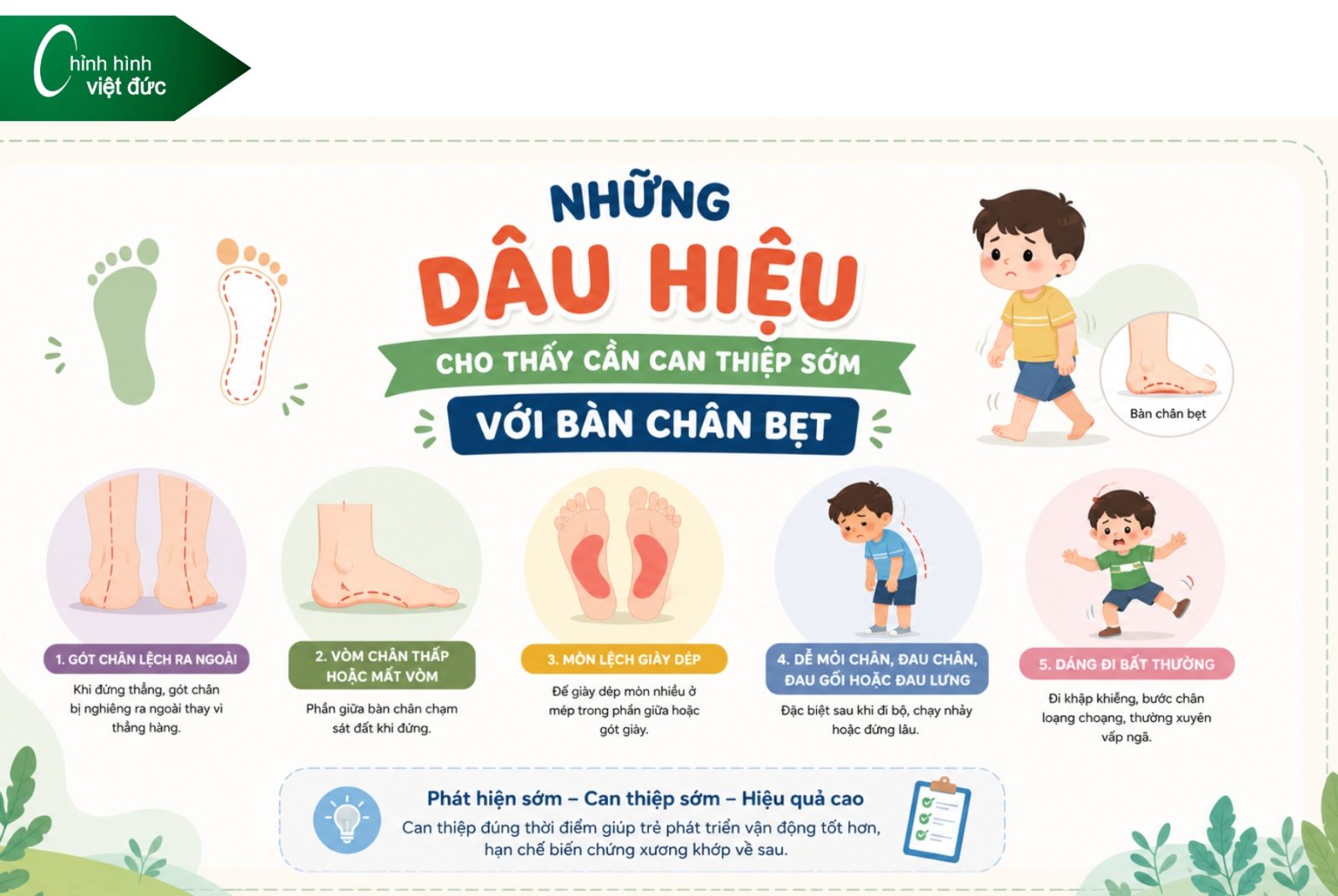 Bàn chân bẹt có tự hết khi lớn không