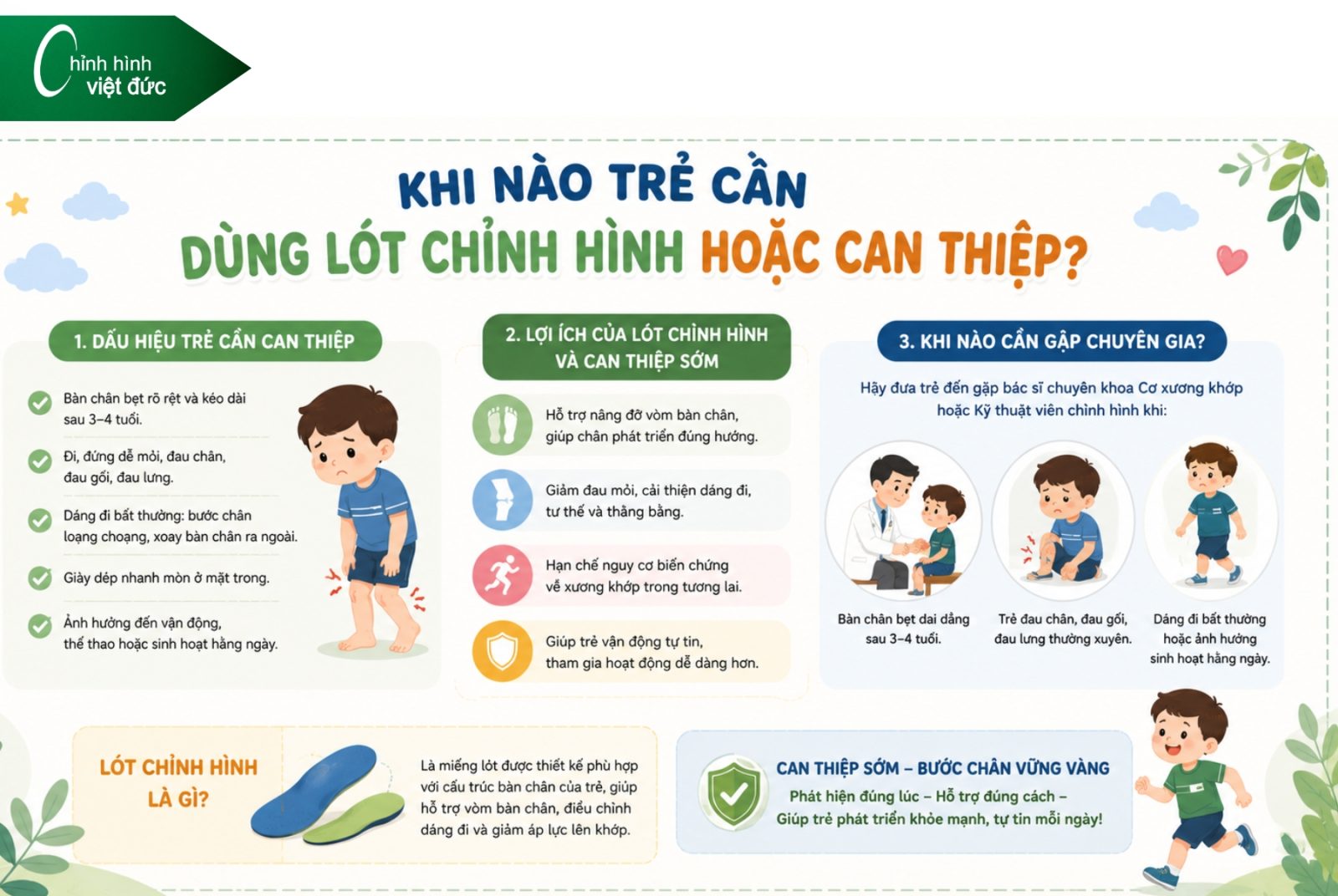 Bàn chân bẹt có tự hết khi lớn không