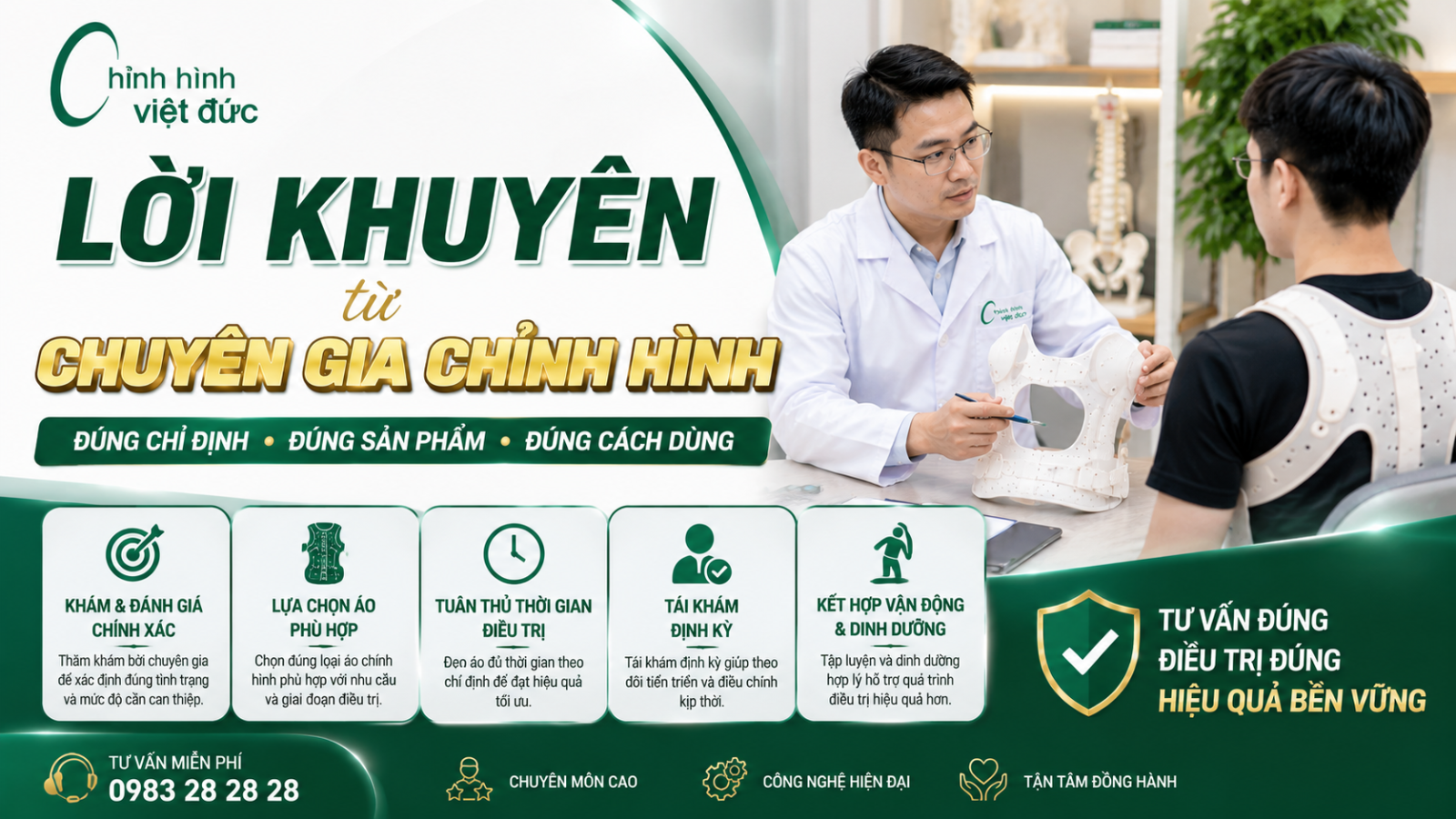 áo chỉnh hình lời khuyên từ chuyên gia