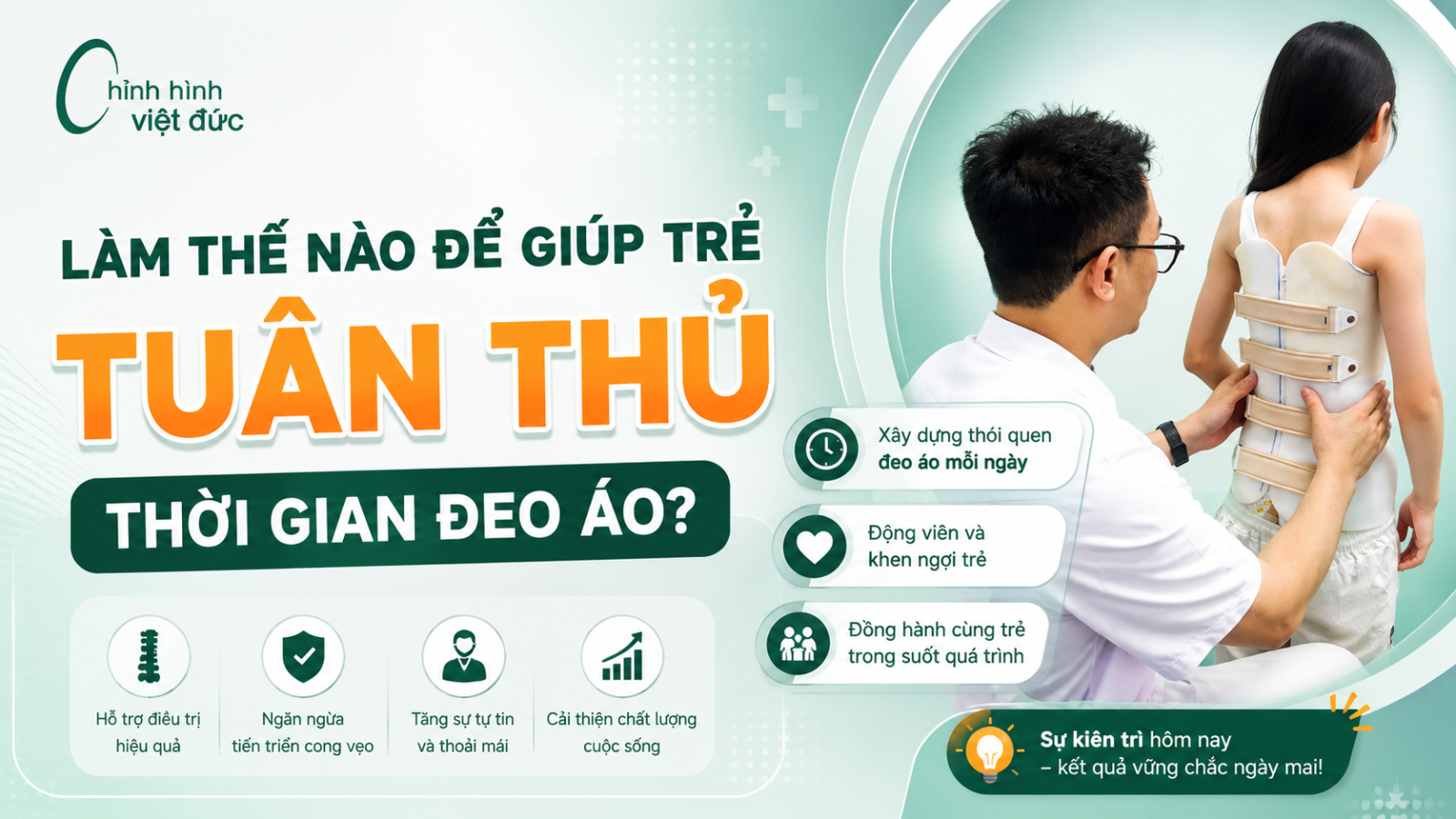 đeo áo chỉnh hình bao nhiêu giờ mỗi ngày