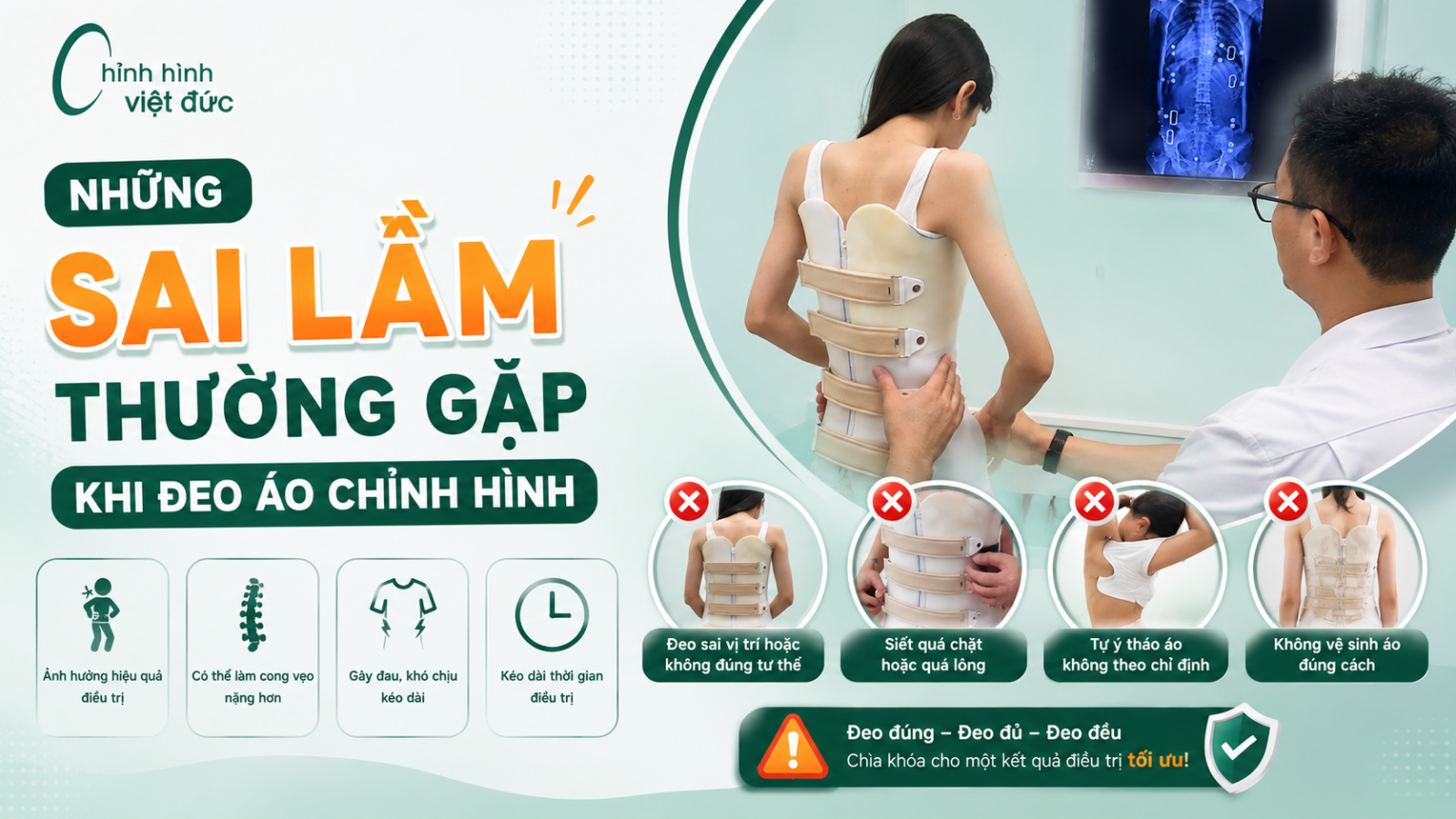 đeo áo chỉnh hình bao nhiều giờ mỗi ngày