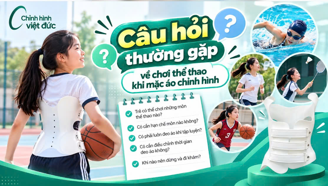 con chơi thể thảo có mặc áo chỉnh hình không 