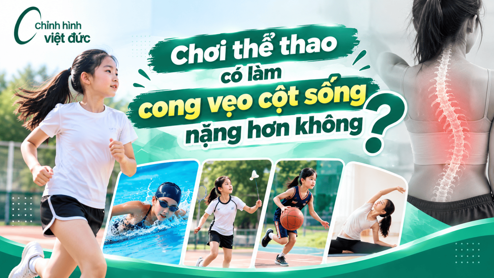 Con có chơi thể thao khi mặc áo chỉnh hình 