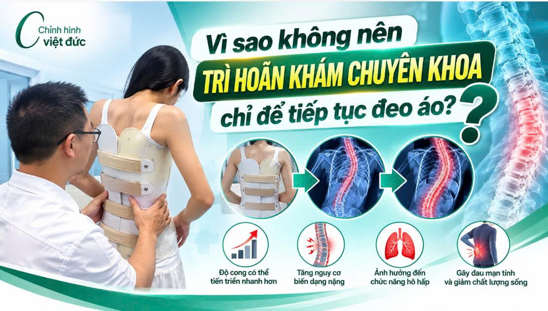 Khi nào phải phẫu thuật cong vẹo cột sống thay vì đeo áo chỉnh hình?